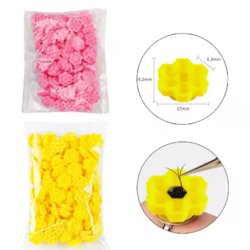 Eyelash Extension Uv Glue - Eyelash Extension Pink Flower Glue Delay
