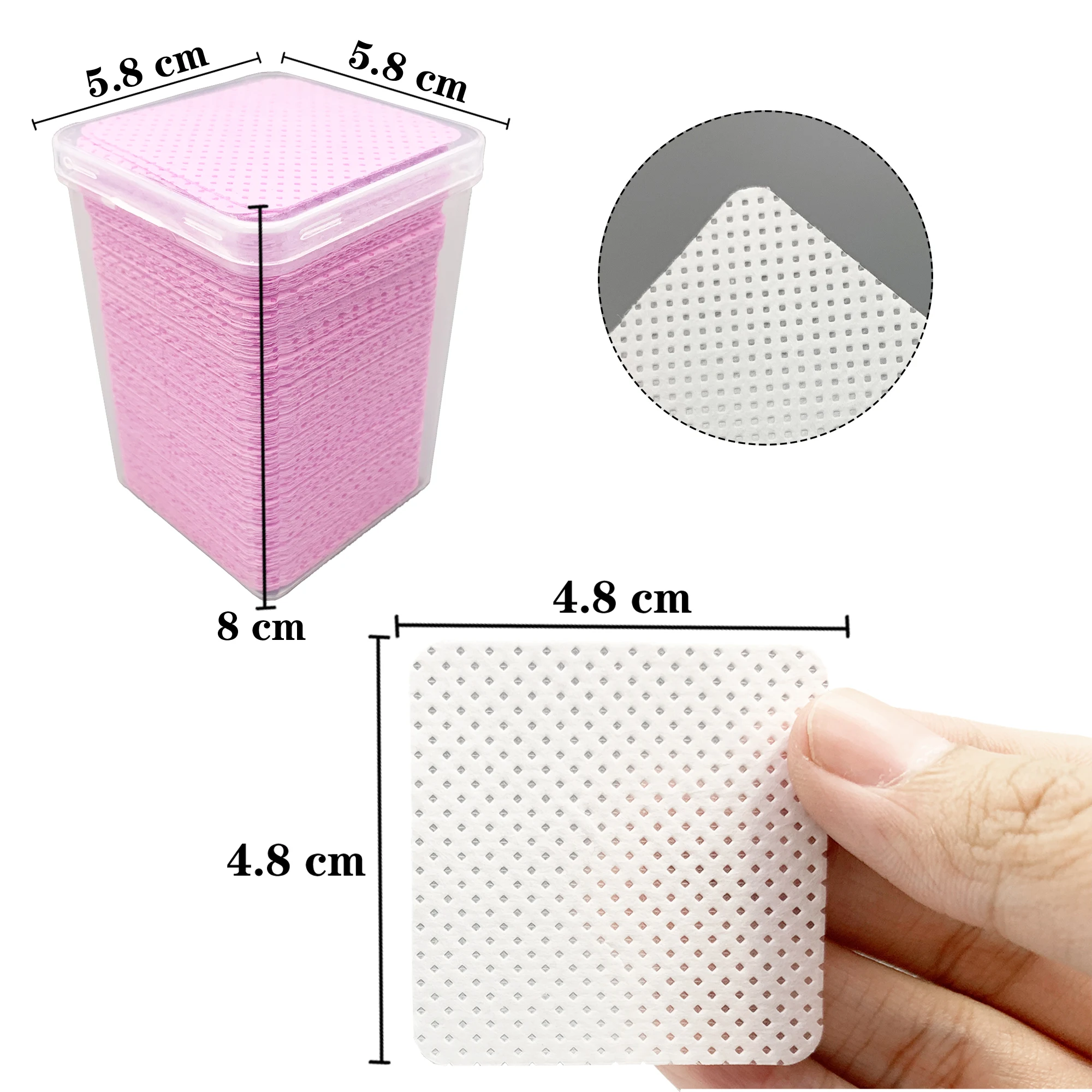 200Pcs/Box Lint Free Nail Wipe - Eyelash Extension Remover Gel 评论和价格