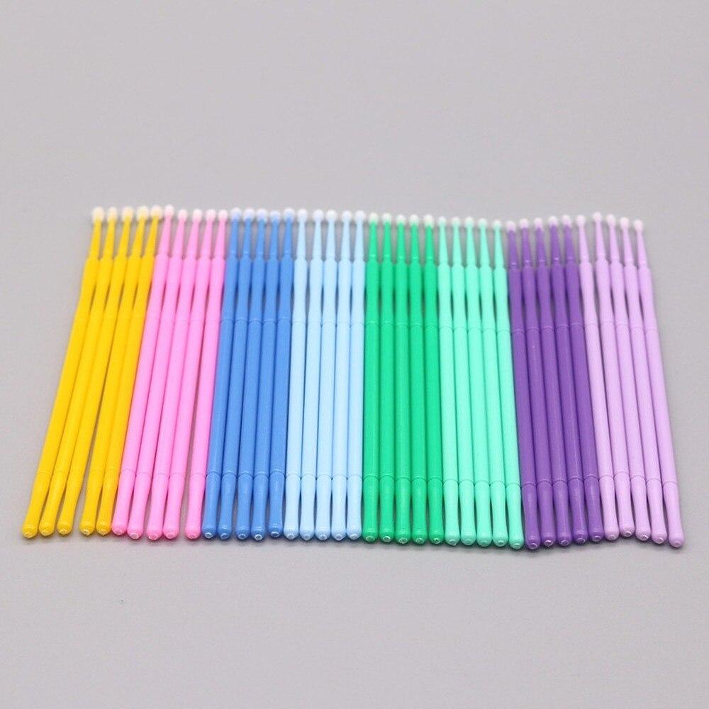 100pcs/lot Micro Brushes Make  - Eyelash Extension Uv Glue 评论和价格