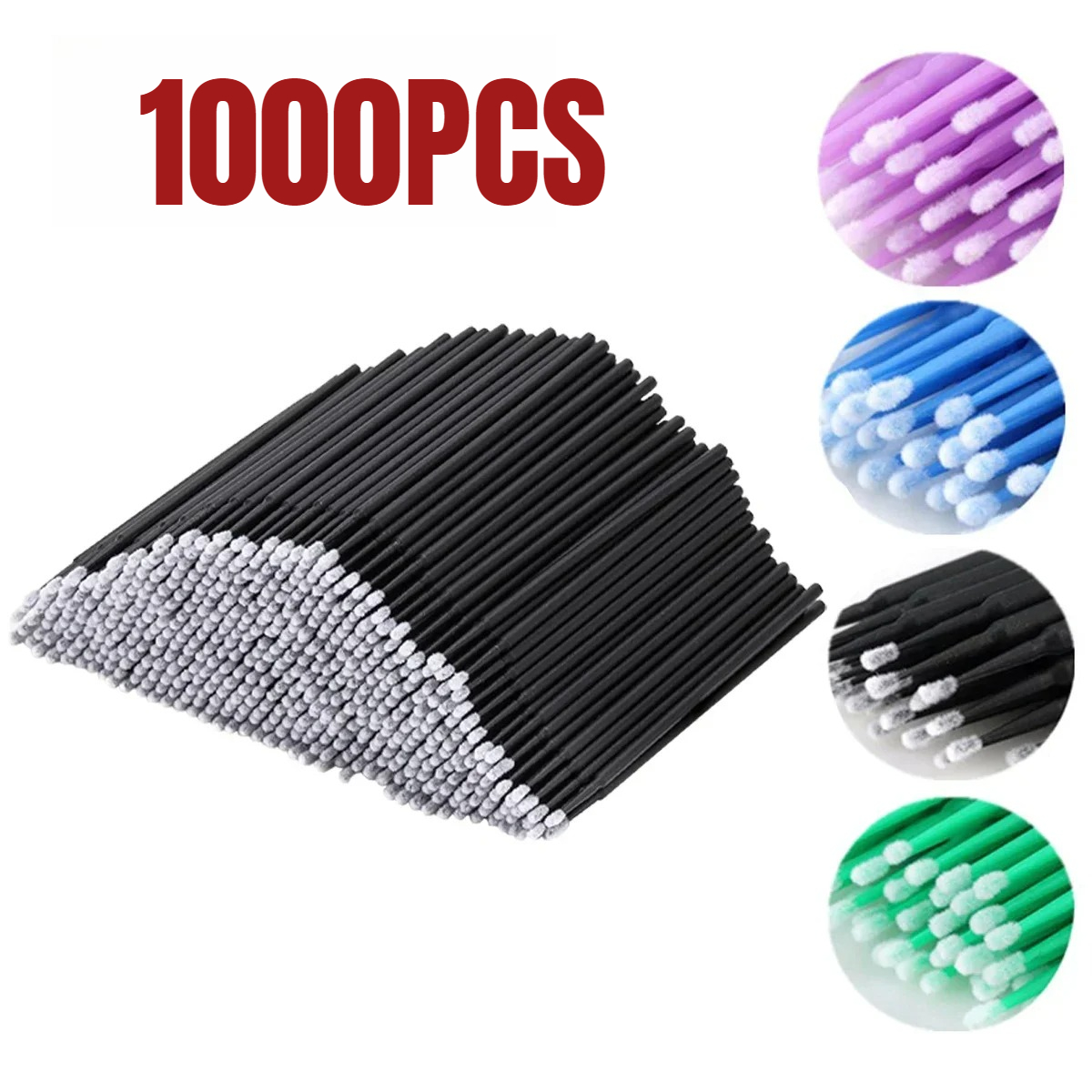 1000/500PCS Eyelash Cleaning B - Eyelash Extension Removal 评论和价格