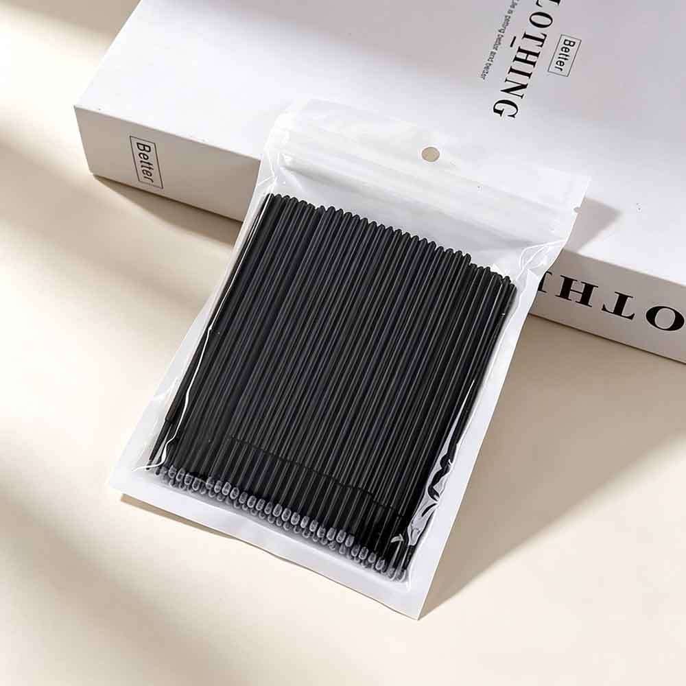 100PCS Removing Swab Micro Bru - Eyelash Extension Removal 评论和价格