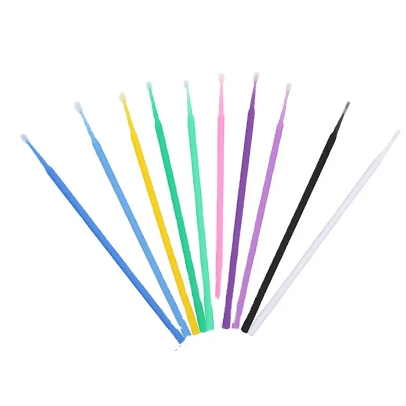 100PCS Removing Swab Micro Bru - Eyelash Extension Removal 评论和价格