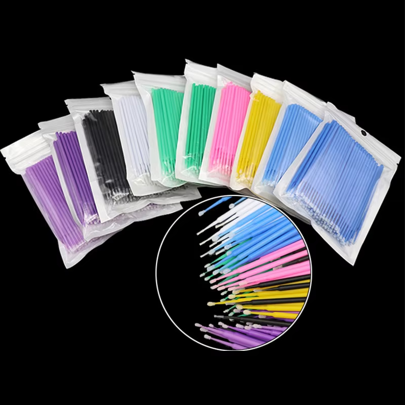 100Pcs Eyelash Cleaning Brush  - Eyelash Extension Removal 评论和价格