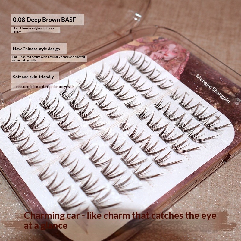 Glue-Free Dark Brown Fox Eye S - Eyelash Extension Uv Glue 评论和价格
