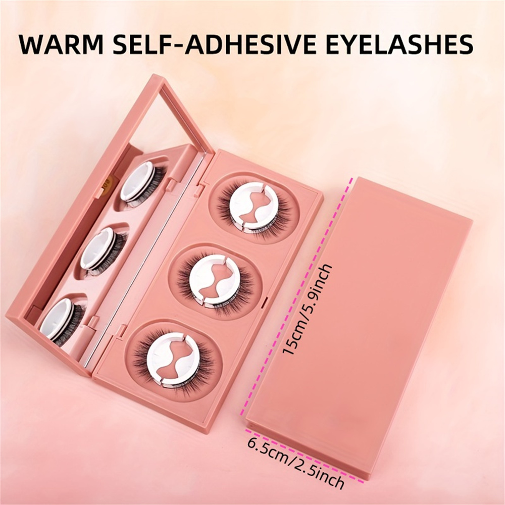 3 Pairs of Reusable False Eyel - Sensitive Lash Glue 评论和价格