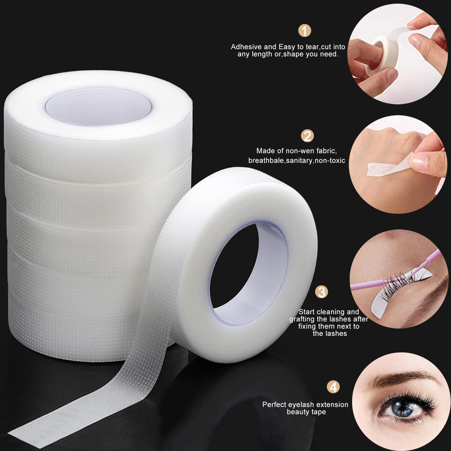 Eyelash Tape Transparent Adhes - Eyelash Extension Remover Gel 评论和价格