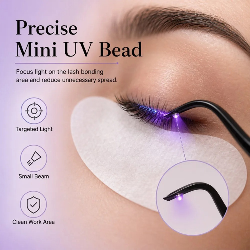 Mini UV Lash Lamp Tweezers 2‑S - Eyelash Extension Uv Glue 评论和价格