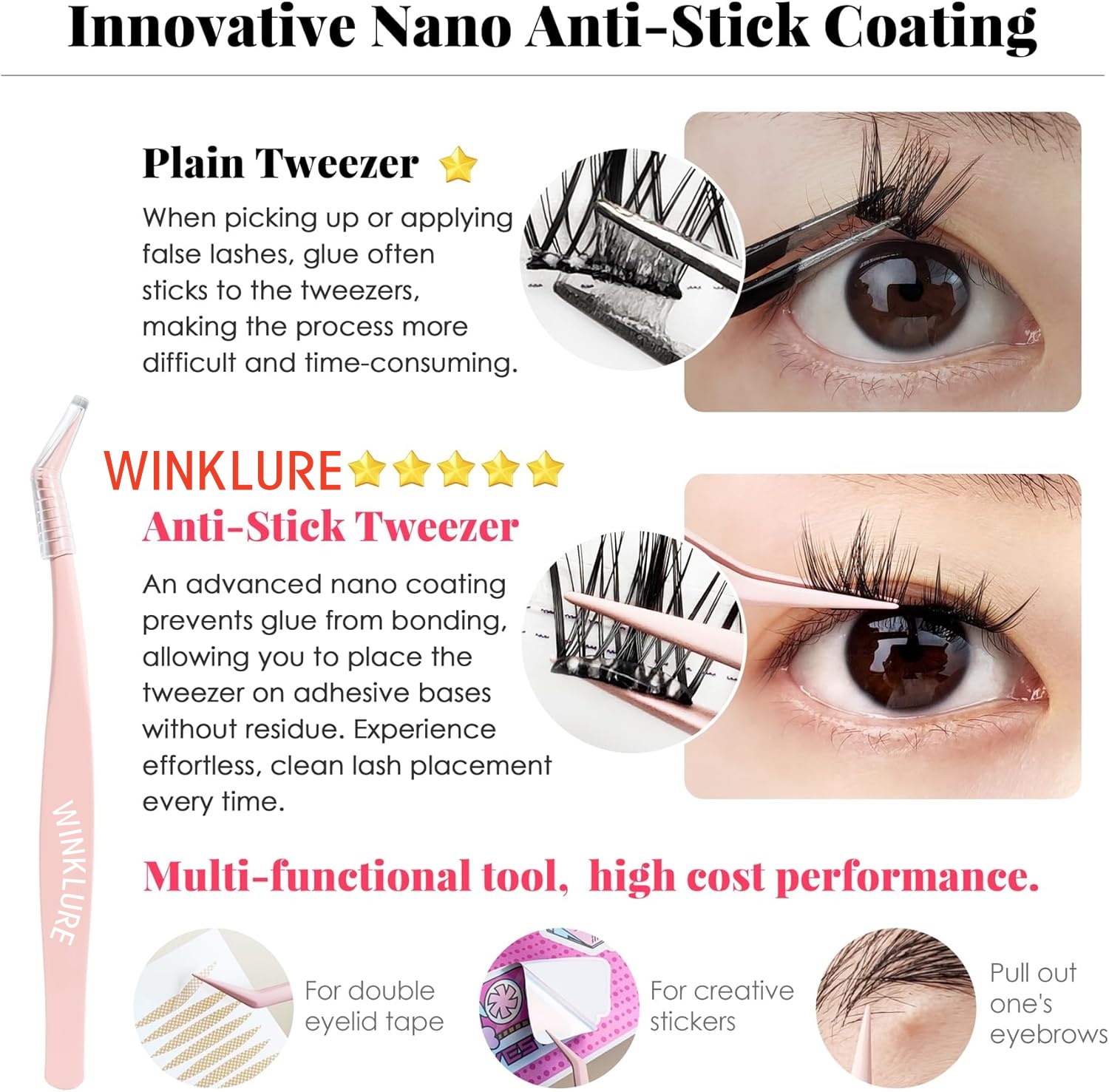 WINKLURE Self-Adhesive False E - Eyelash Extension Uv Glue 评论和价格